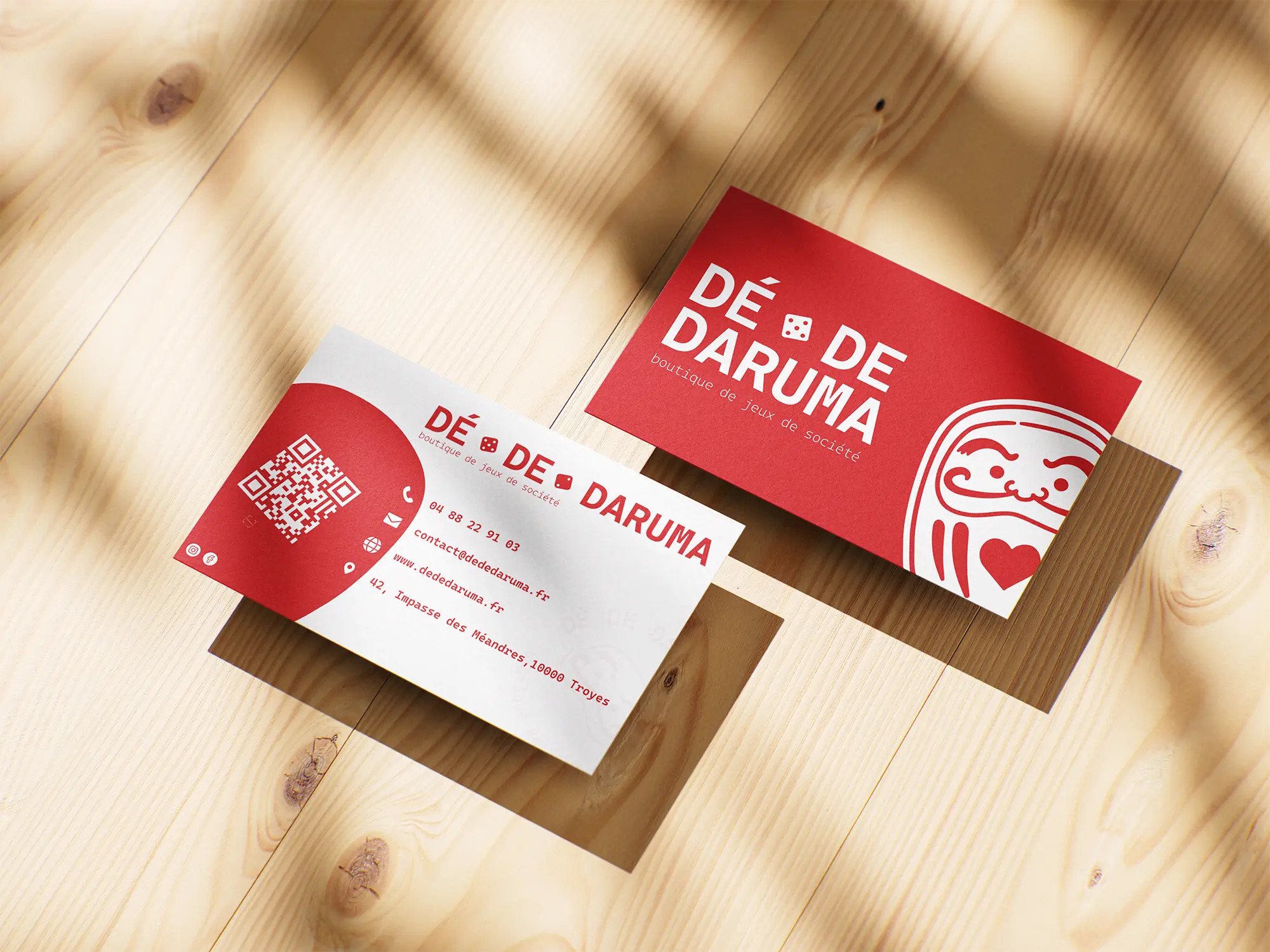 Identité visuelle Dé De Daruma